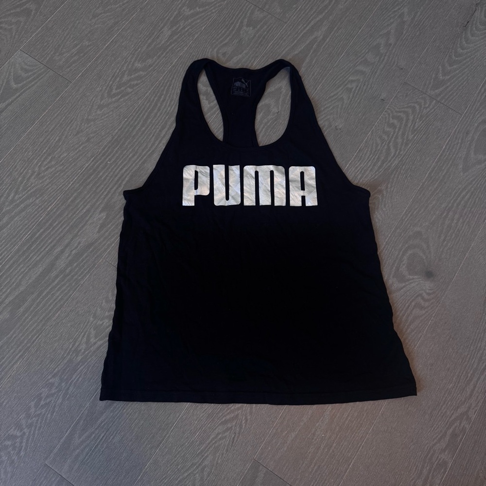 PUMA Women's Black Racerback Tank Top